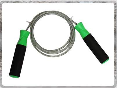 CABLE SPEED JUMP ROPE IN FOAM GRIP HANDLES